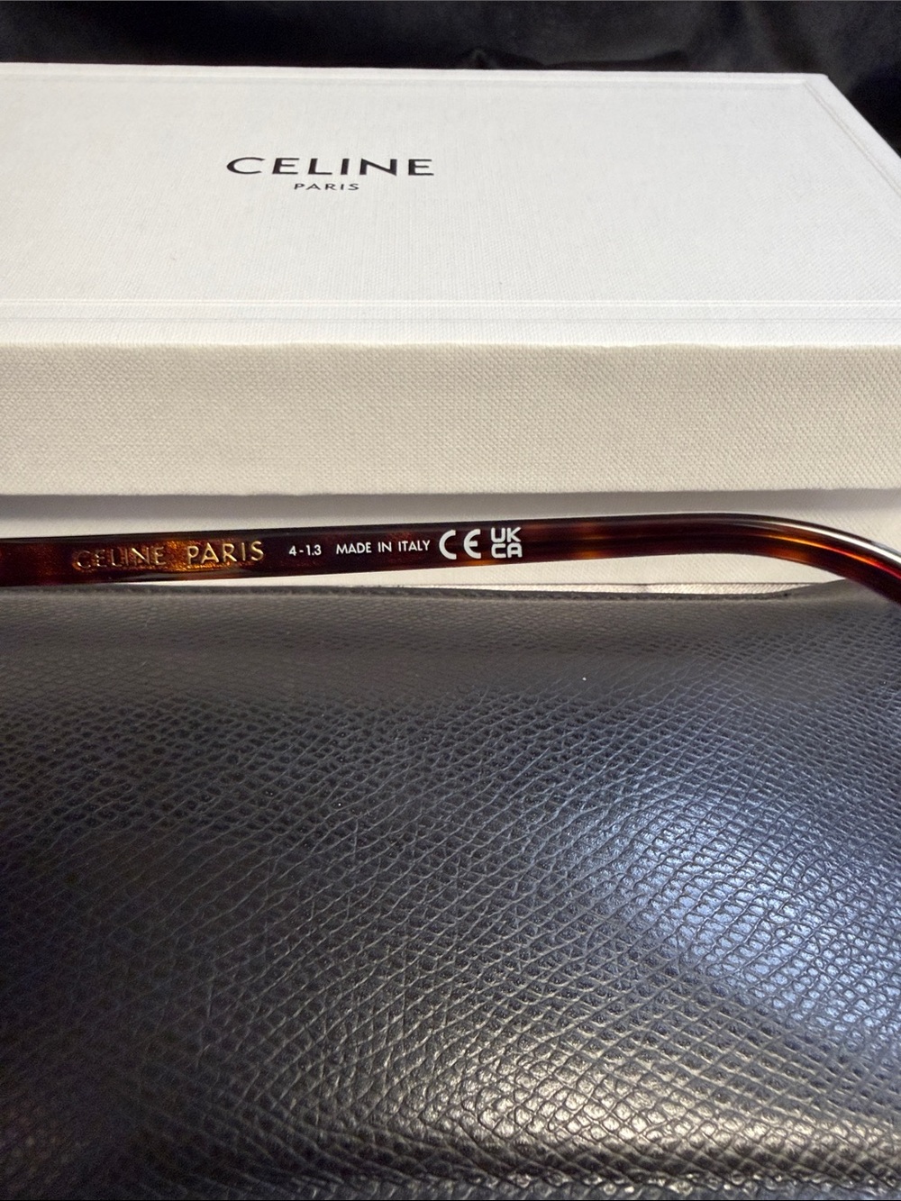 CELINE CL40244U 52F Shiny Dark Havana/Brown Gradient 56-18-135 Sunglasses New - Picture 5 of 8
